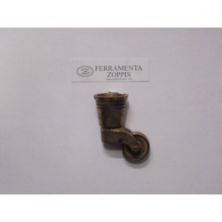 ruota ottone patinato girevole d.27 OA901