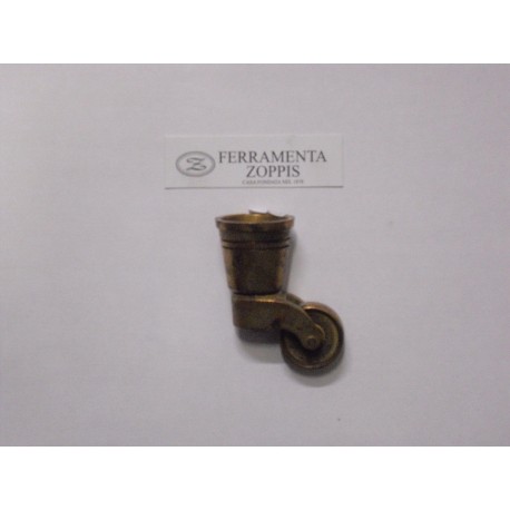 ruota ottone patinato girevole d.27 OA901