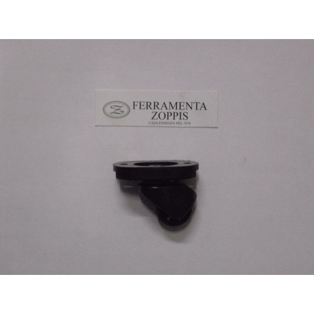 ruota plastica nera girevole per valigia 55x37 443322