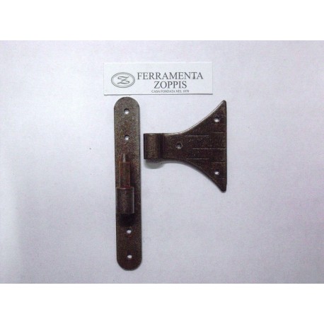 cerniera in stile forgiata farfalla zancata c/cardine 135x70 FF292.R